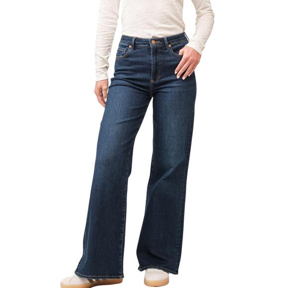 NEW SOUTHERN TIDE fiona high rise wide leg denim in iguaza